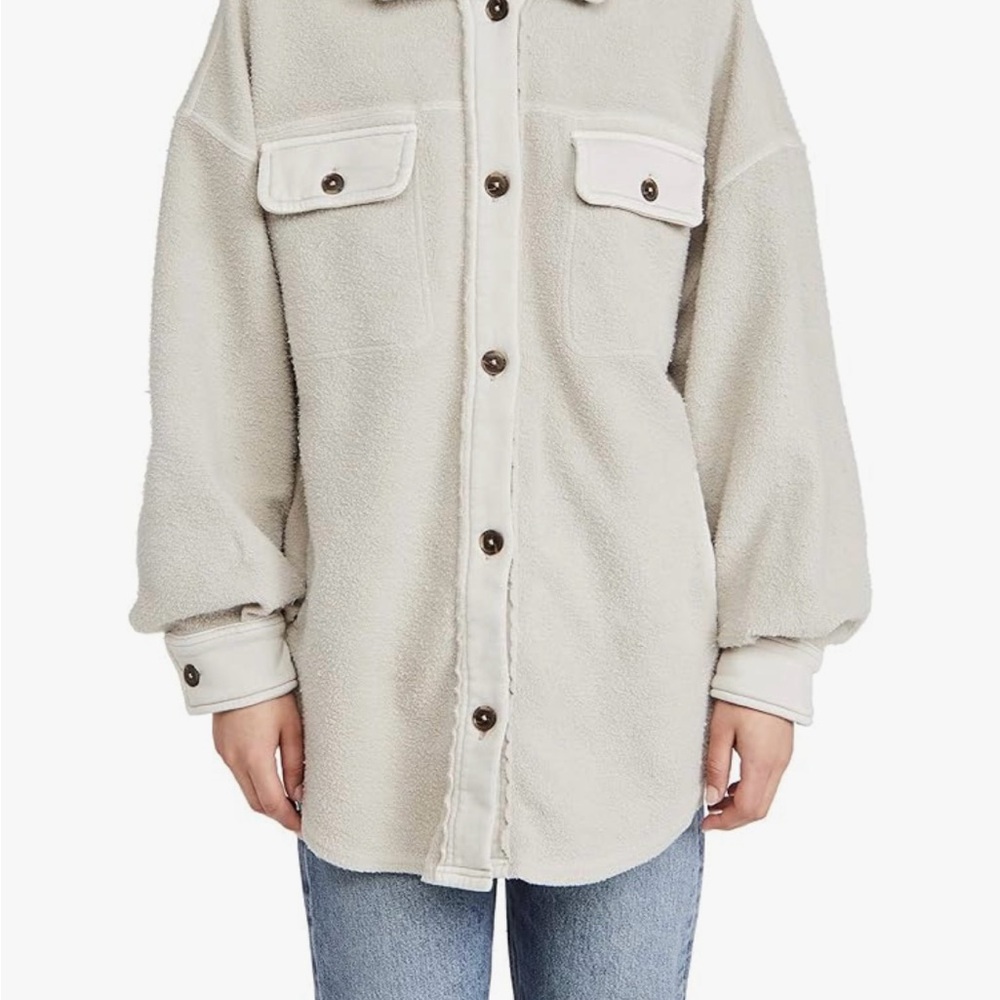 Free People Ruby Button Up Jacket Shirt - image 1